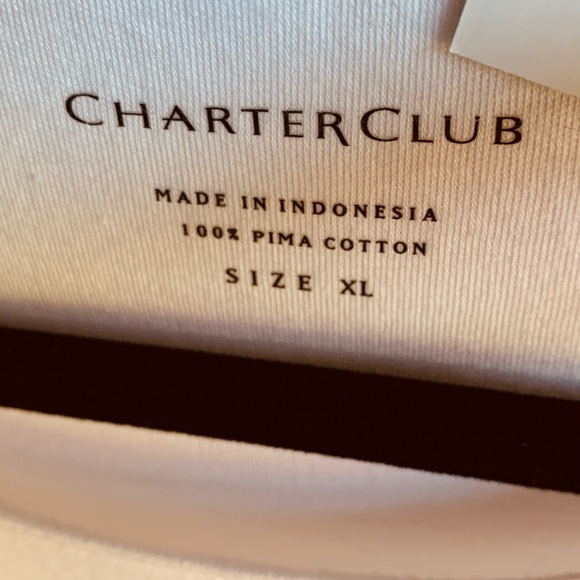Charter Club XL White Tee - Picture 4 of 5